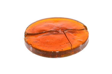rosin isolated on white background