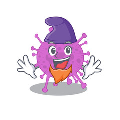 Cute picture of avian coronavirus in Elf cartoon design