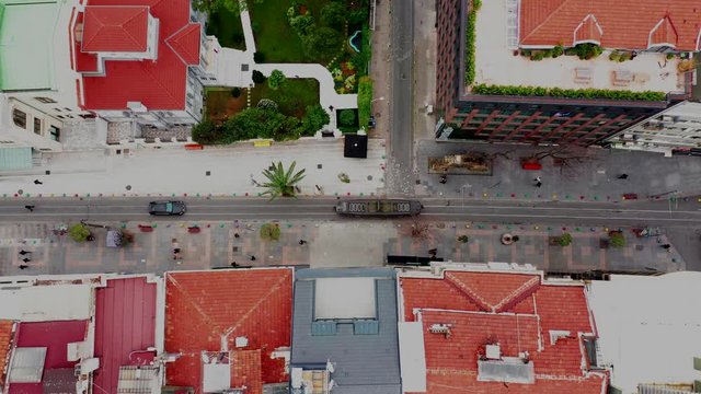 aerial view of istanbul kadikoy district during coronavirus period