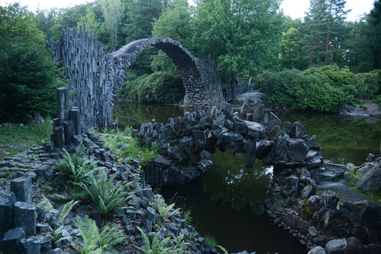 Rakotzbrucke Devil Bridge in Germany