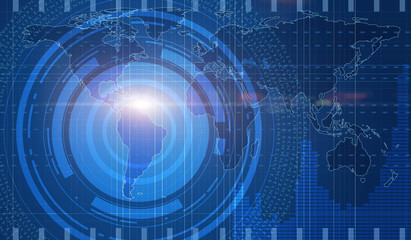 Abstract forms showing global information