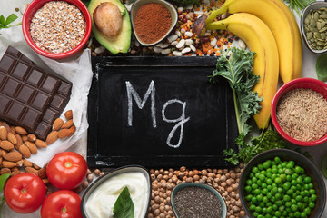 Food containing magnesium