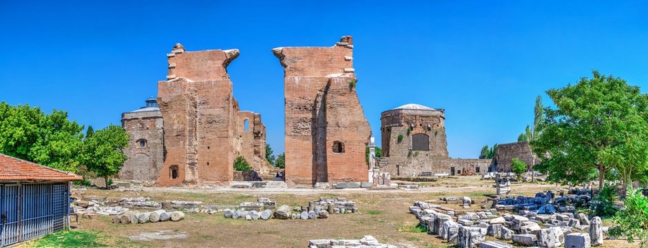 Red Basilica in the Pergamon Ancient City, Turkey