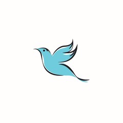 bird icon logo vector