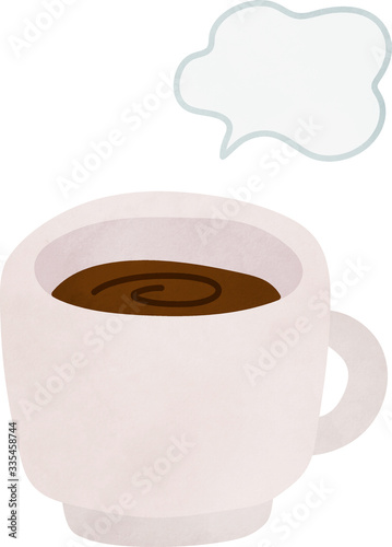 コーヒーの手描き風イラスト ベクター かわいい Background Wall Mural Backgrou Yugoro