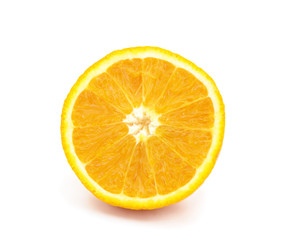 One sliced orange.