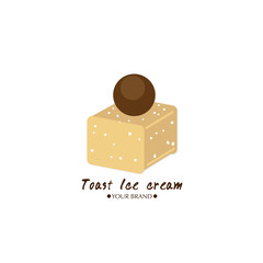 toast Ice cream dessert icon logo brand design graphic object