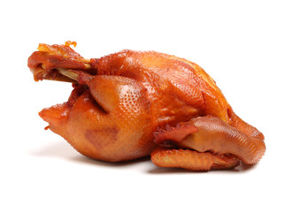 Roast Chicken on white background