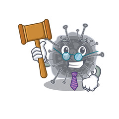 A humble judge of articulavirales cartoon character design wearing glasses
