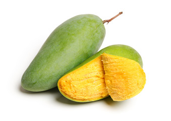 mangos on a white background 