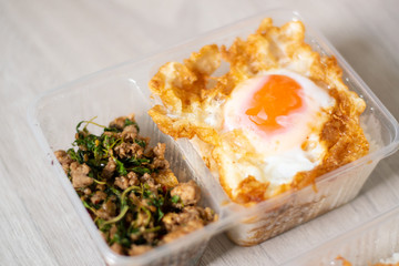 pork basil with rice