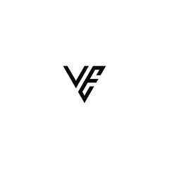 ve letter vector logo abstract