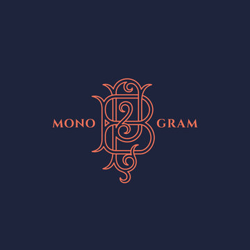 Luxury monogram PB
