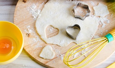 Ingredients ready for baking cookies
