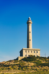 Fototapeta na wymiar Cape Palos lighthouse in Spain