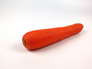 Carrot isolated on white background.
