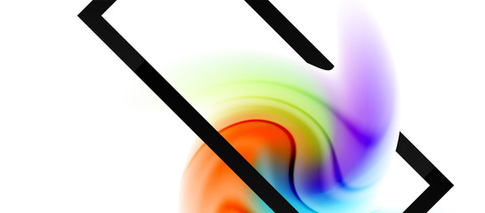 Abstract background, fluid mixing gradient liquid style colors composition. Vector Illustration For Wallpaper, Banner, Background, Card, Book Illustration, landing page