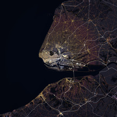 Map Le Havre city. France - 335473136