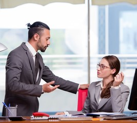 Man and woman in business concept