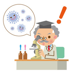 ウィルスを分析中に重大な発見をした研究者