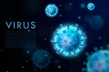 corona or covid-19 nCov concept background
