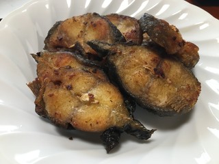 fried Catfish cut into pieces