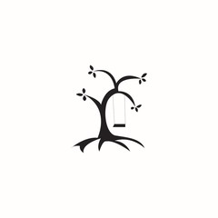 black tree swing logo