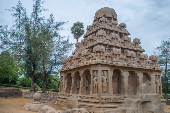 Five Rathas are UNESCO World Heritage Site located at Mamallapuram aka Mahabalipuram in Tamil Nadu, India