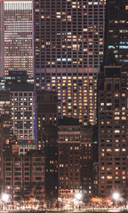 Fototapeta na wymiar A cross section of Chicago's skyline