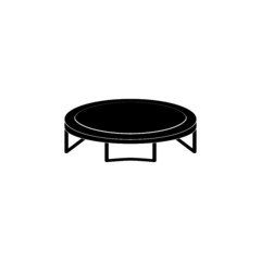 Trampoline icon isolated on white background