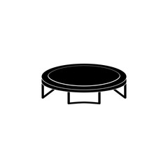 Trampoline icon isolated on white background