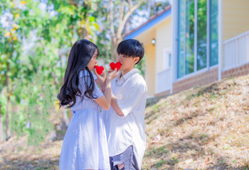 Beautiful lesbian couple. LGBT and same sex marriage concept.