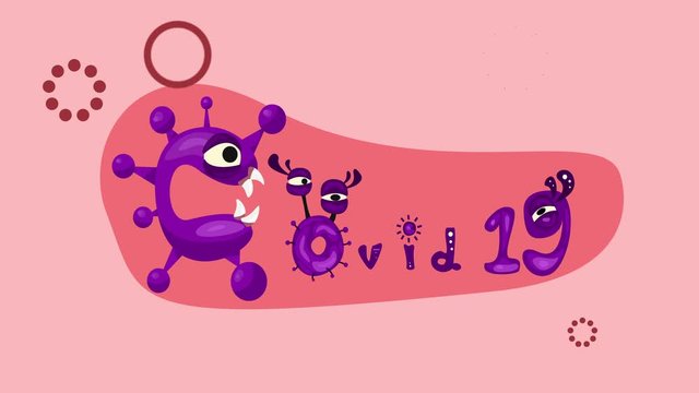 	
covid-19, coronavirus cartoon charactor text design.