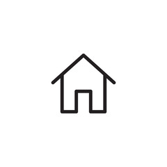 Fototapeta premium Home icon in trendy flat style isolated on background. Home icon page symbol for your web site design. House icon logo, app, UI. Vector illustration, EPS10.