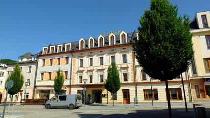 Fototapeta premium Jesenik, czechy, miasto, architektura, zabytki,kościół