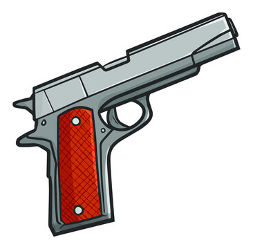 Funny and simple hand gun ready to used