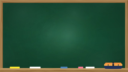 黒板_学校_消し跡_16：9 © ふわぷか