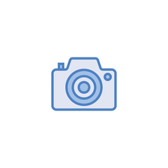 Camera Icon in trendy flat style isolated on white background. Photo sign. Photograph, photographer, flash, device, shot symbol