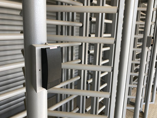 brand new closed turnstiles with ip cameras