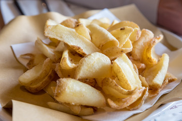 Handmade fried potatoes