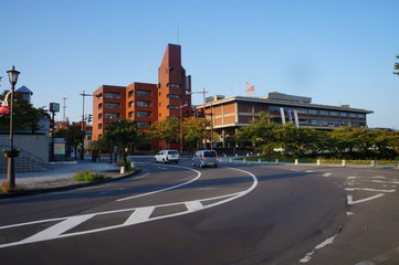 It is a photograph of Hirosaki Park in Aomori, Japan. 
There is Hirosaki Castle in the park.
This park has been selected as one of the top 100 beautiful Japanese historical climates.