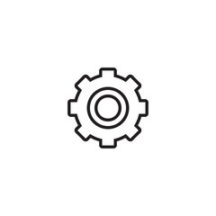 Setting icon vector, Tools, Cog, Gear Sign Isolated on white background. Help options account concept. Trendy Flat style for graphic design, logo, Web site, social media, UI, mobile app