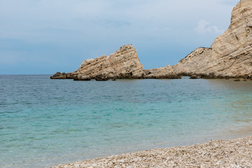 Jagged coast of the island of Kefalonia