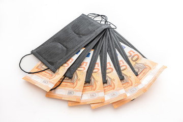Covid-19 masks and money