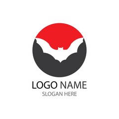 bat vector icon template illustration design