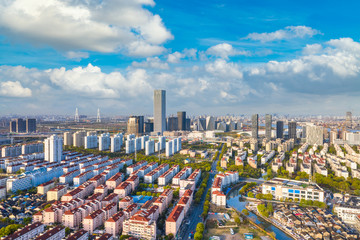 Fototapeta premium City Scenery of Pudong New Area, Shanghai, China