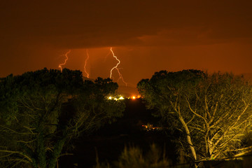 Lightning storm