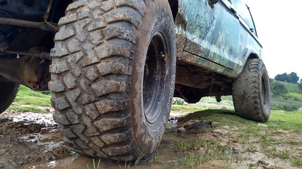 De ruta 4x4 en el bosque (offroad in forest)