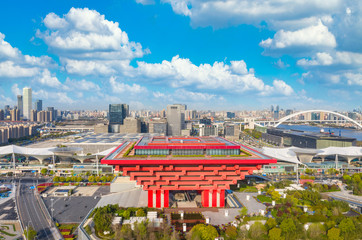 Fototapeta premium The city scenery of Shanghai, China