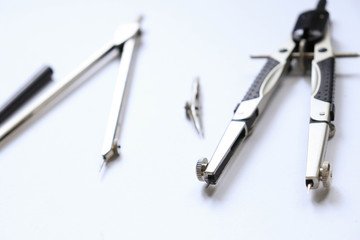 drawing tools, for drawings. architect, engineer, builder